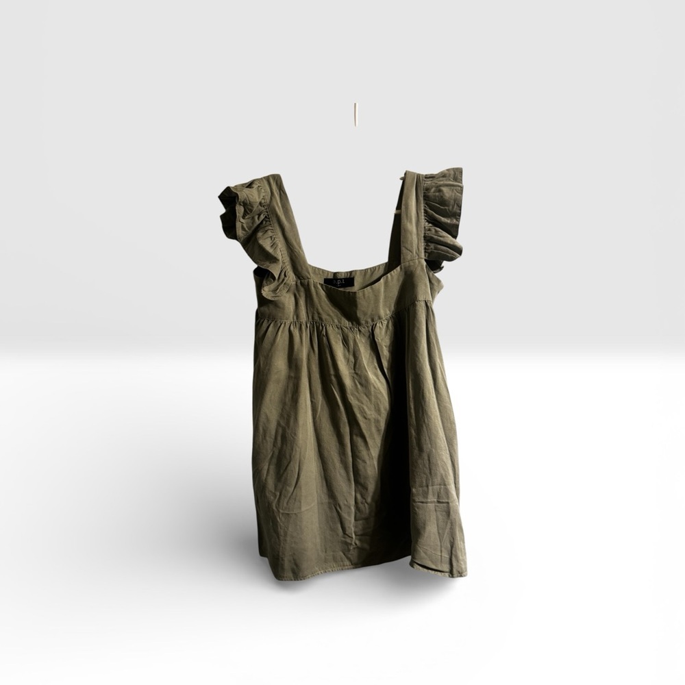 O.P.T. Olive Green Dress – Size Small – Chic & Flattering - Picture 2 of 5